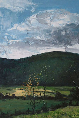 Autumn North of Rothes, 2008 (oil on linen)