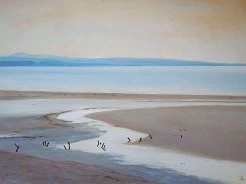 Blue Ebb - Findhorn, 2011 (oil on canvas)