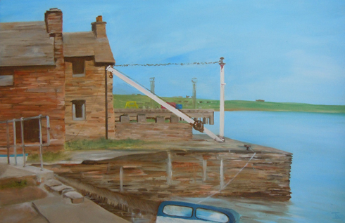 Pier Muse - Stromness, 2011 (oil on linen)