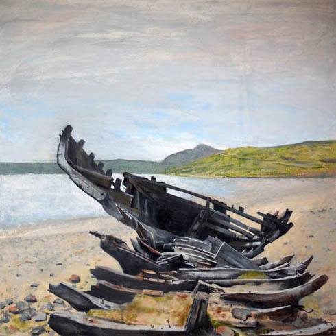 Up on a North Shore, 2014 (oil on canvas)