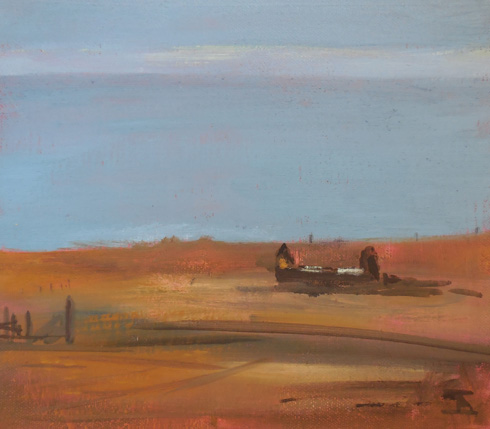 Abandoned Billia Croo, 2016 (oil on canvas on board)