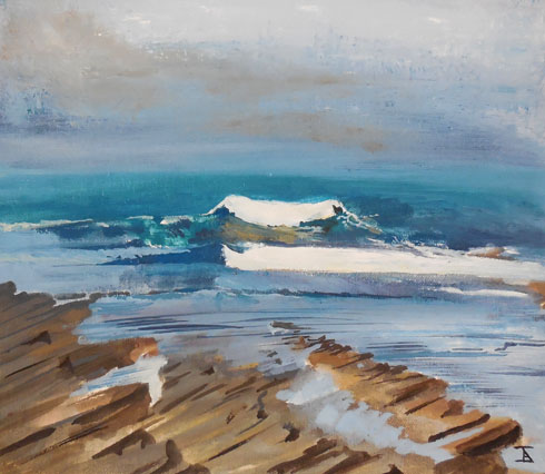 AtlanticWave, 2016 (oil on canvas on board)