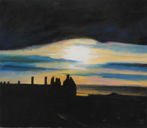 Dying Day Palace, 2016 (oil on canvas on board)