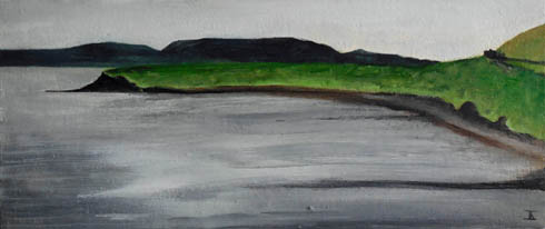 Houton Green, 2016 (oil on canvas on board)