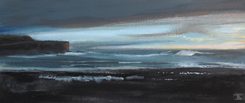 Rolling Pst Skara Brae, 2016 (oil on canvas on board)