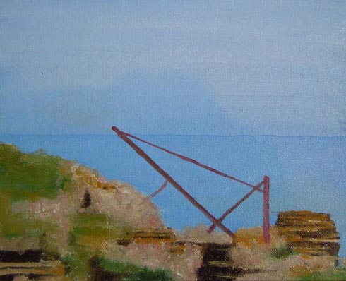 Skerry Winch, 2011 (oil on canvas on board)