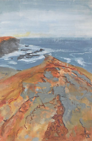 Stone Wave, 2016 (oil on canvas on board)