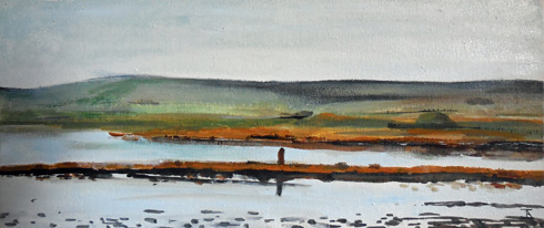 Watch over the Water, 2016 (oil on canvas on board)